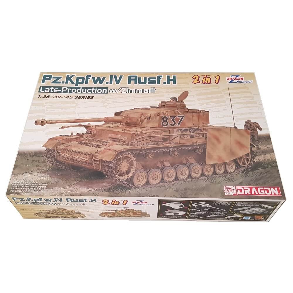 1:35 German Pz.Kpfw. IV Ausf. H Late Production with Zimmerit - DRAGON