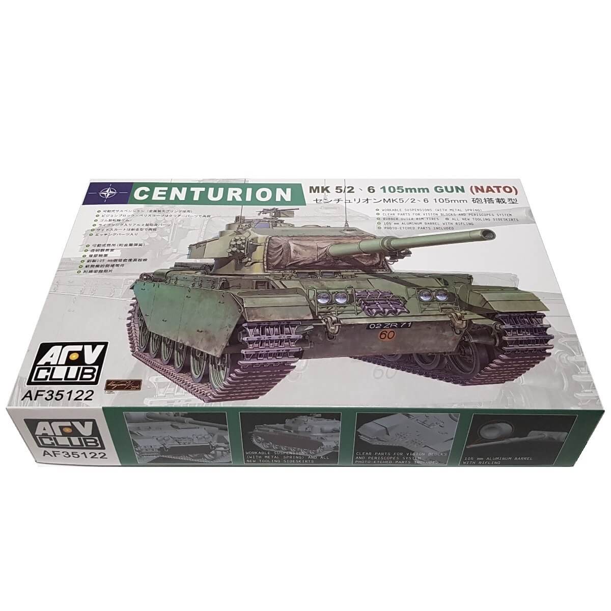 1:35 Centurion Mk 5/2 - 6 105mm Gun NATO - AFV CLUB