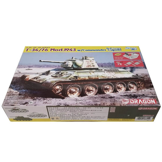 1:35 T-34/76 Mod. 1943 with Commander Cupola No 112 Factory - DRAGON