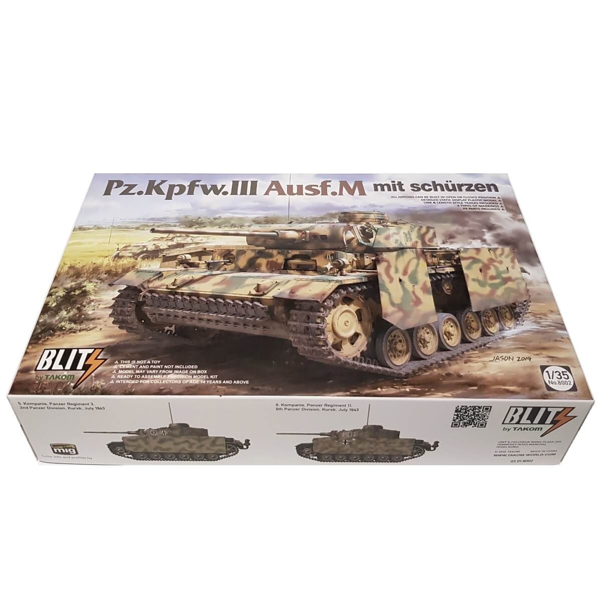 1:35 Pz.Kpfw. III Ausf. M mit schurzen - TAKOM