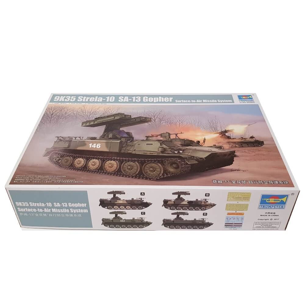 1:35 9K35 Strela-10 SA-13 Gopher Surface-to-Air Missile System - TRUMPETER