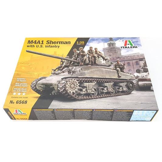 1:35 US M4A1 SHERMAN with Infantry - ITALERI
