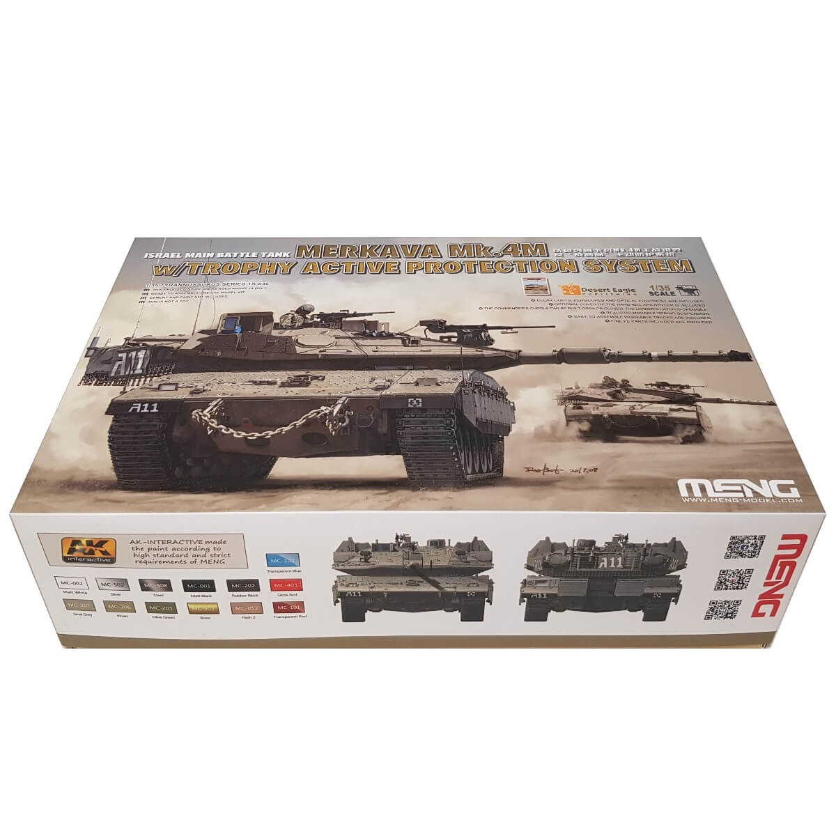 1:35 Israel Main Battle Tank Merkava Mk. 4M with TROPHY Active Protection System - MENG