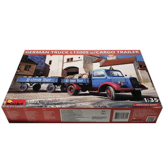 1:35 German Truck L1500S with Cargo Trailer - MINIART