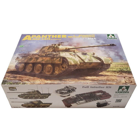 1:35 Sd.Kfz. 267 / Sd.Kfz. 171 Panther A Mid-Late Production with Zimmerit and Full Interior - TAKOM