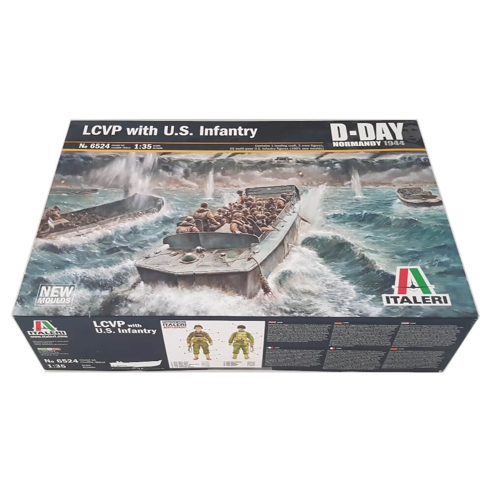 1:35 US LCVP with Infantry D-Day Normandy 1944 - ITALERI