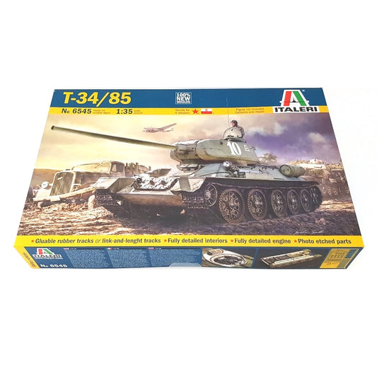 1:35 Soviet T-34/85 Tank with Detailed Interior - ITALERI