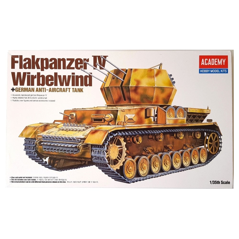 1:35 German ANTI-AIRCRAFT Tank FLAKPANZER IV Wirbelwind - ACADEMY