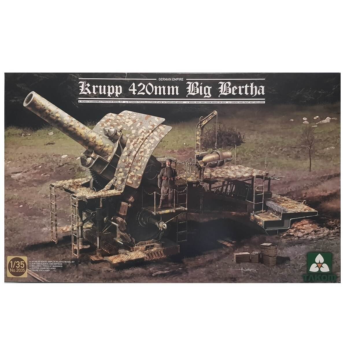 1:35 German Empire Krupp 420mm Big Bertha - TAKOM
