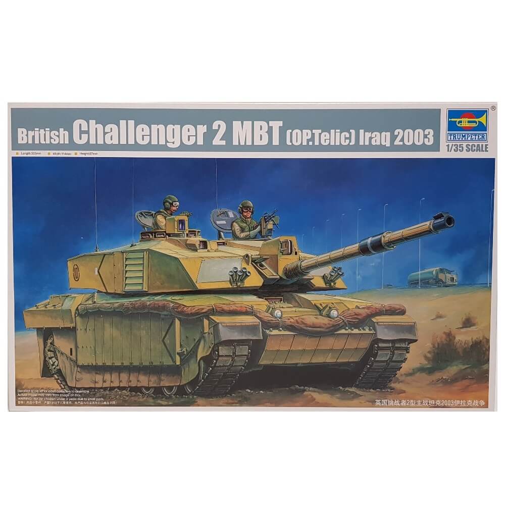 1:35 British Challenger 2 MBT Op.Telic Iraq 2003 - TRUMPETER – one35scale