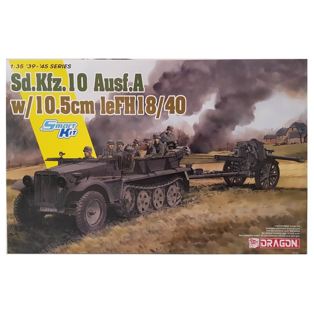 1:35 German Sd.Kfz. 10 with 10.5cm le.FH. 18/40 - DRAGON