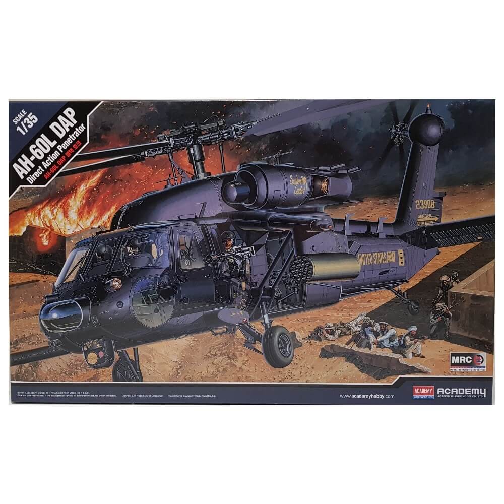 1:35 US Army AH-60L DAP Direct Action Penetrator Helicopter - ACADEMY