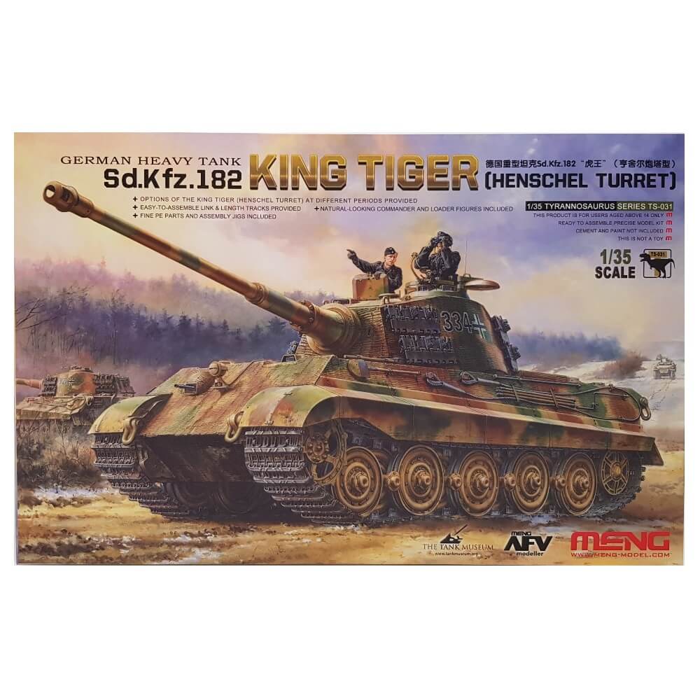 1:35 German Heavy Tank Sd.Kfz.182 King Tiger - Henschel Turret - MENG