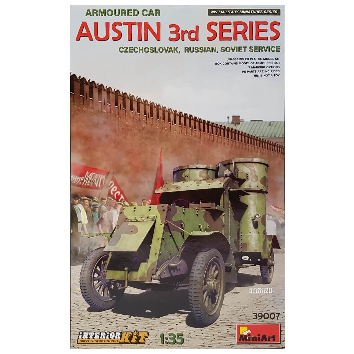 1:35 Armoured Car Austin 3rd Series Czechoslovak, Russian, Soviet Service - MINIART