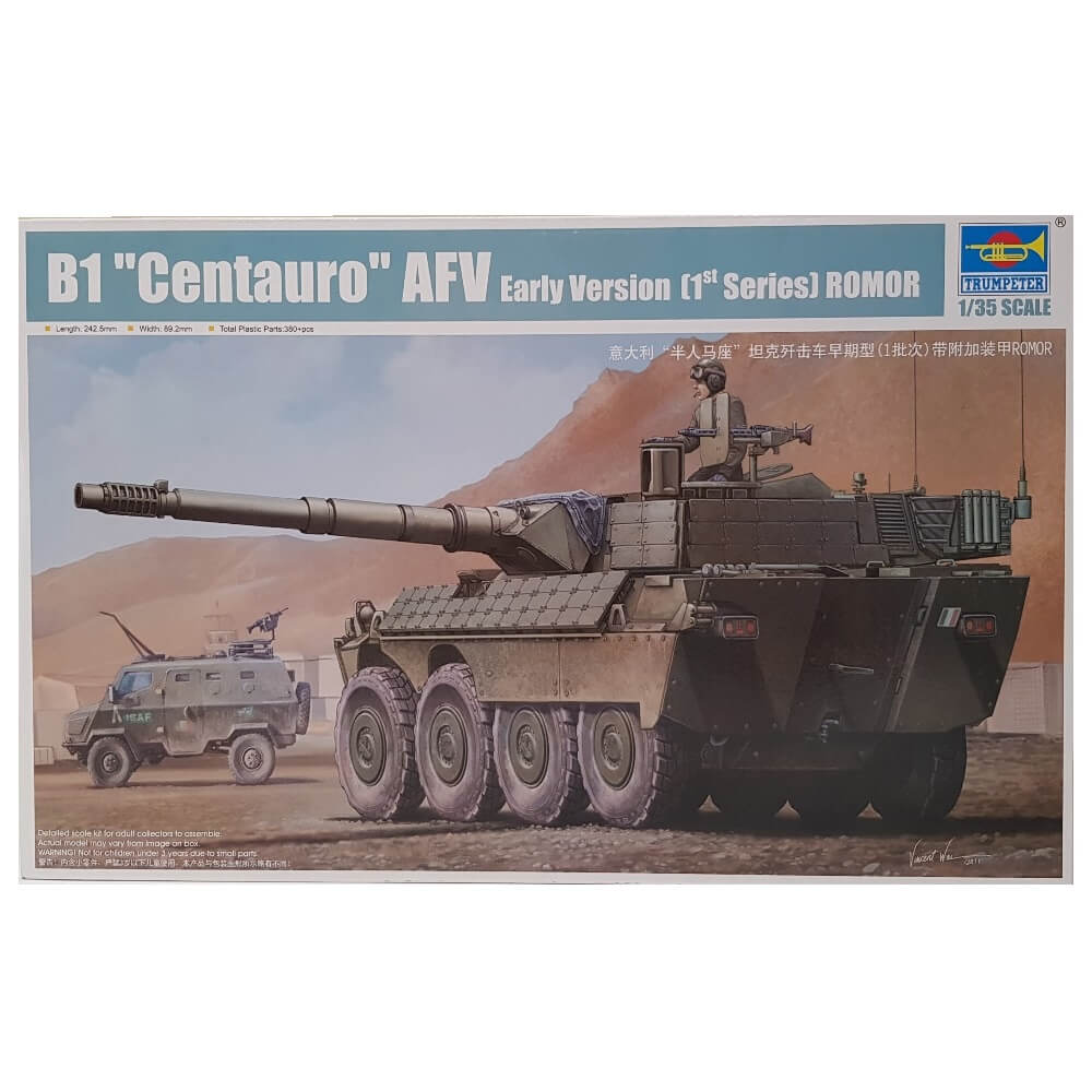 1:35 Italian B1 CENTAURO AFV Early Version 1st Series with ROMOR - TRUMPETER