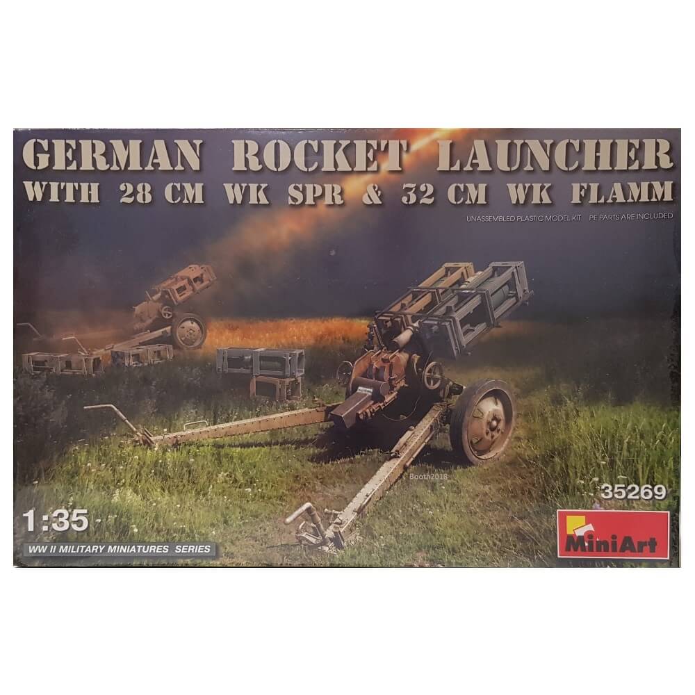 1:35 German Rocket Launcher with 28 cm WK SPR and 32 cm WK FLAMM - MINIART