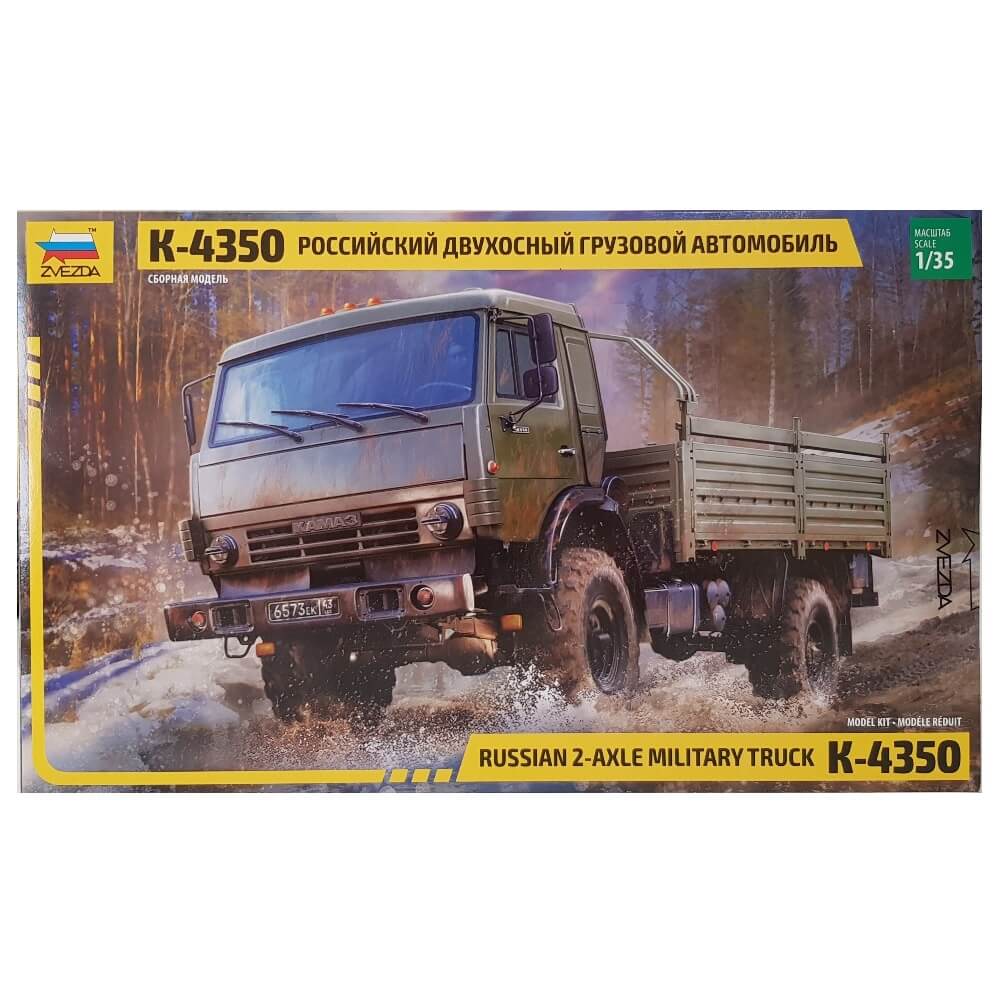 1:35 Russian 2-Axle Military Truck K-4350 - ZVEZDA