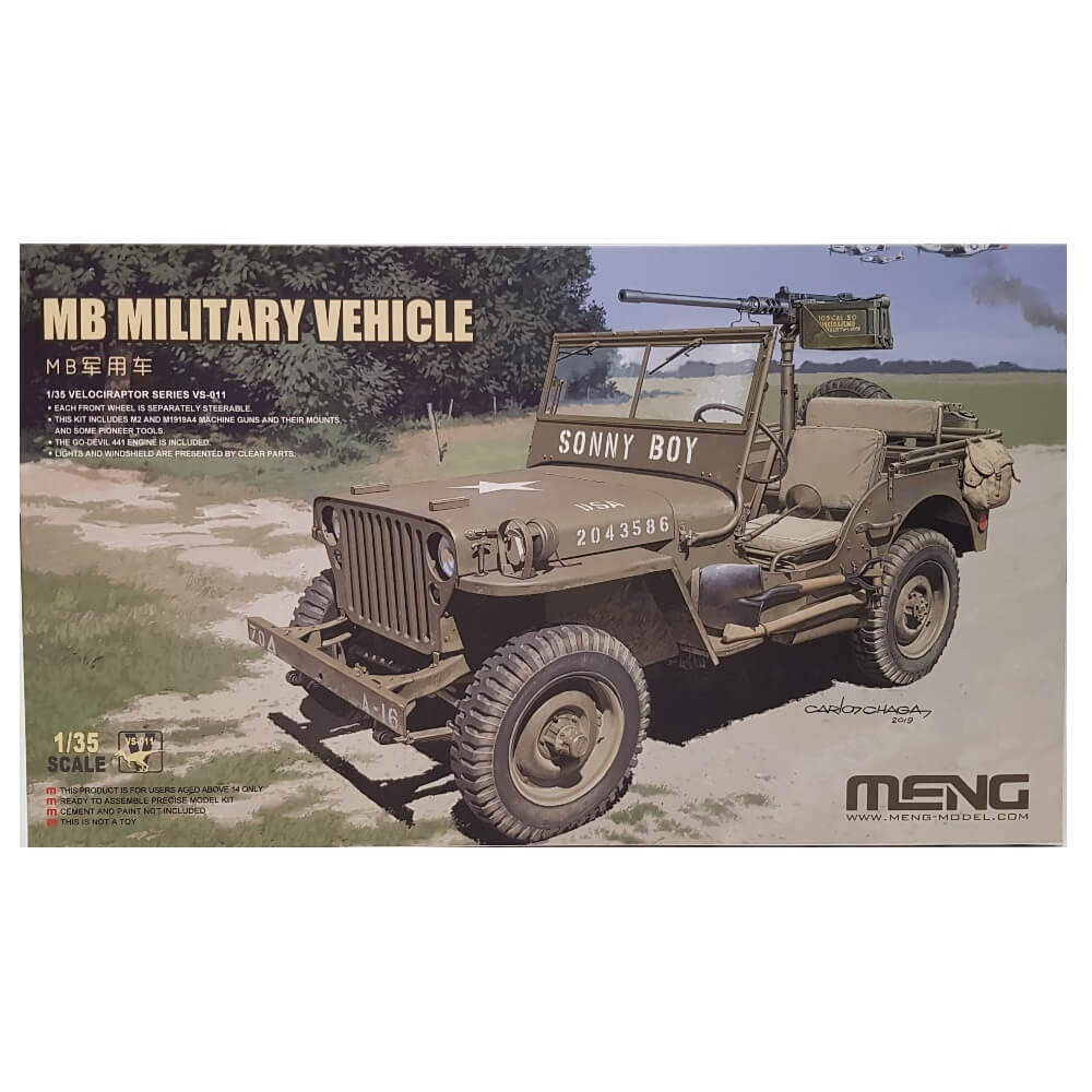 1:35 MB Military Vehicle Jeep - MENG