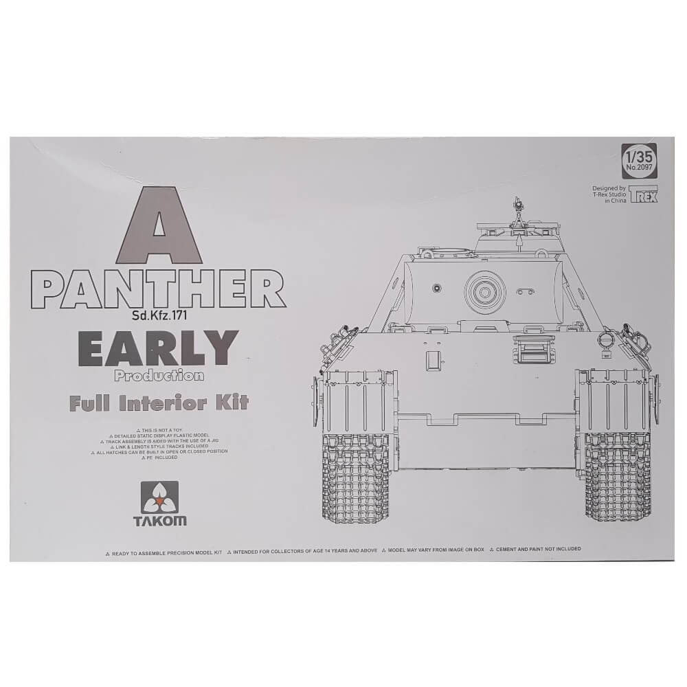 1:35 German Sd.Kfz. 171 PANTHER Ausf. A Early Production - Full Interior Kit - TAKOM