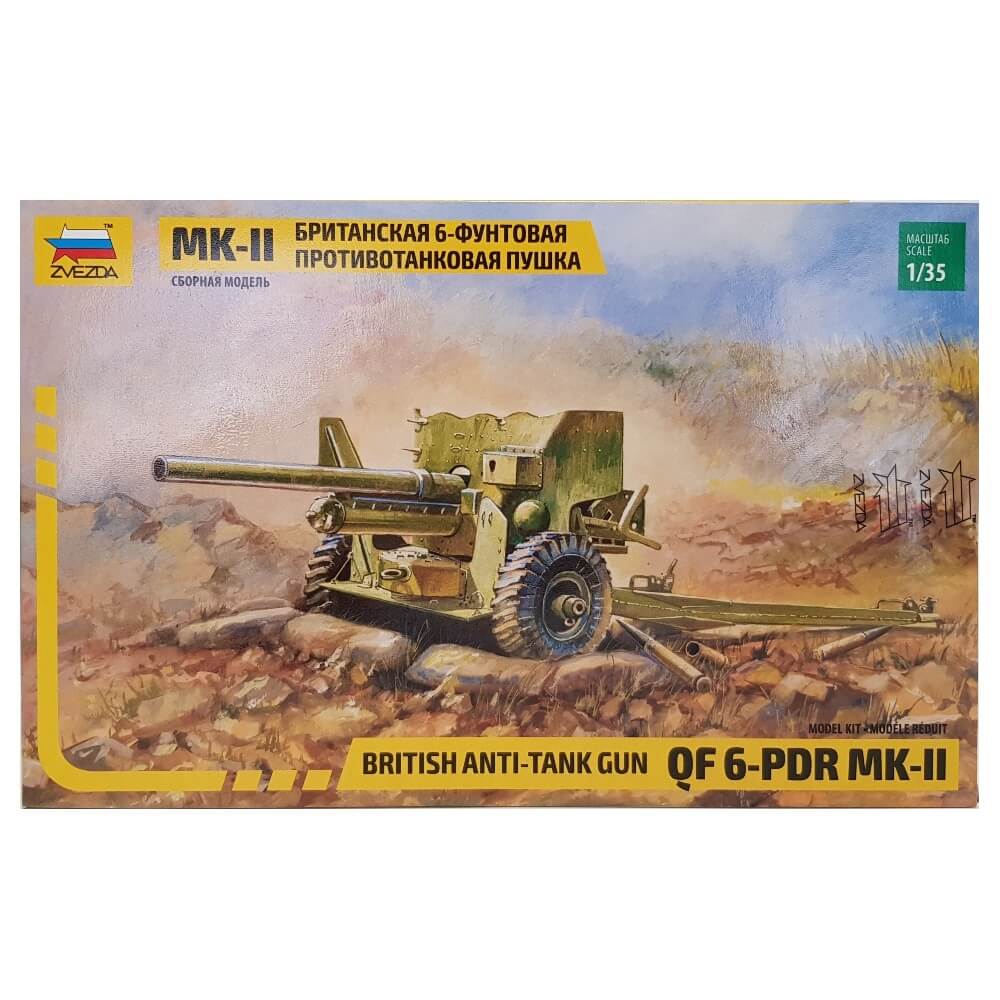 1:35 British Anti-Tank Gun QF 6 pdr Mk-II - ZVEZDA
