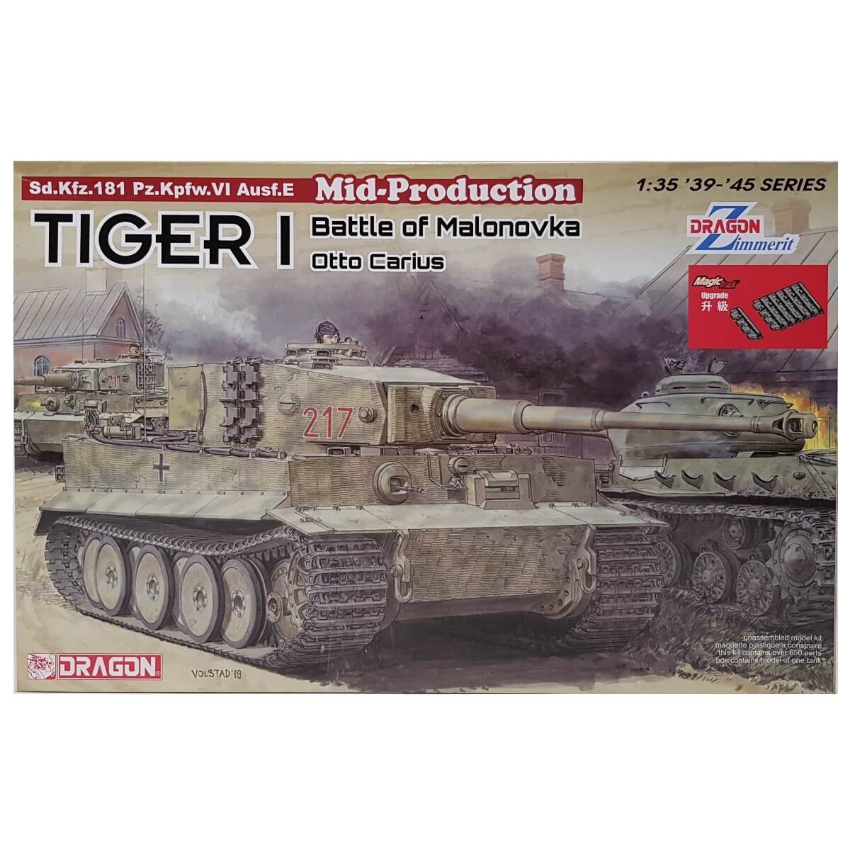 1:35 Tiger I Mid-Production Battle of Malonovka Otto Carius - DRAGON