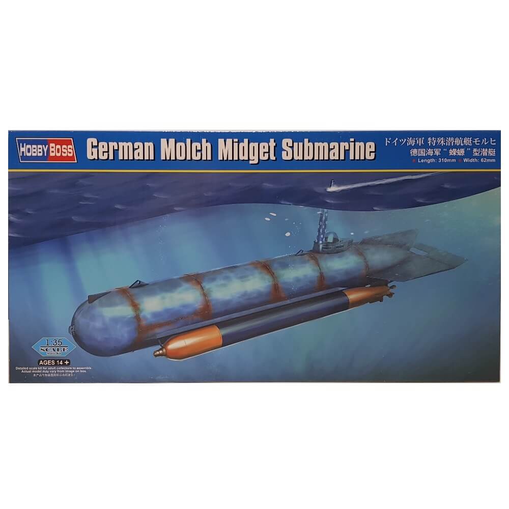 1:35 German Molch MIDGET Submarine - HOBBY BOSS