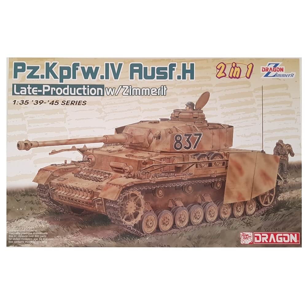 1:35 German Pz.Kpfw. IV Ausf. H Late Production with Zimmerit - DRAGON