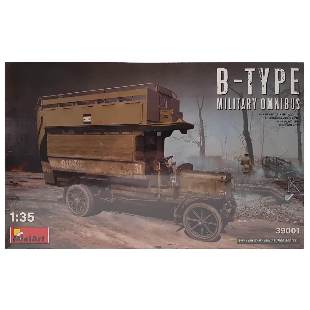 1:35 British B-TYPE Military Omnibus - MINIART