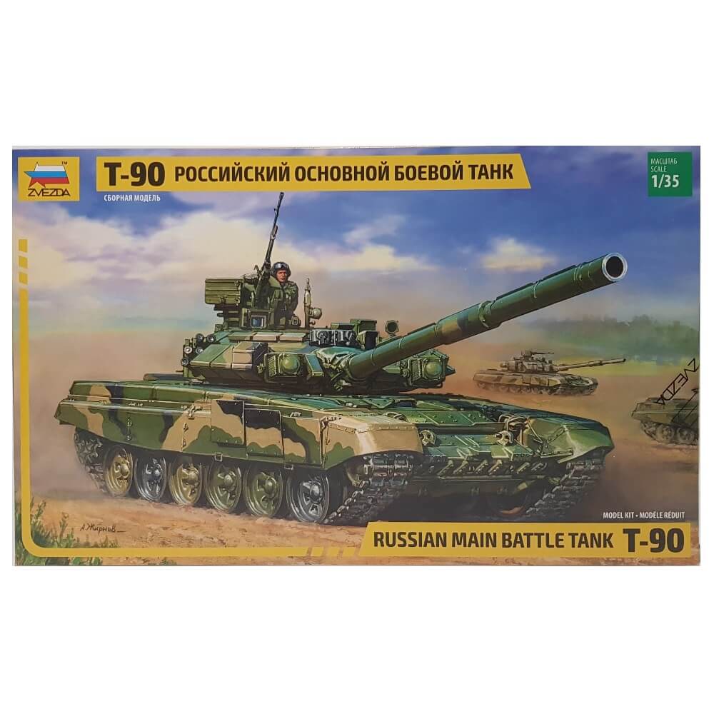 1:35 Russian T-90 Main Battle Tank - ZVEZDA