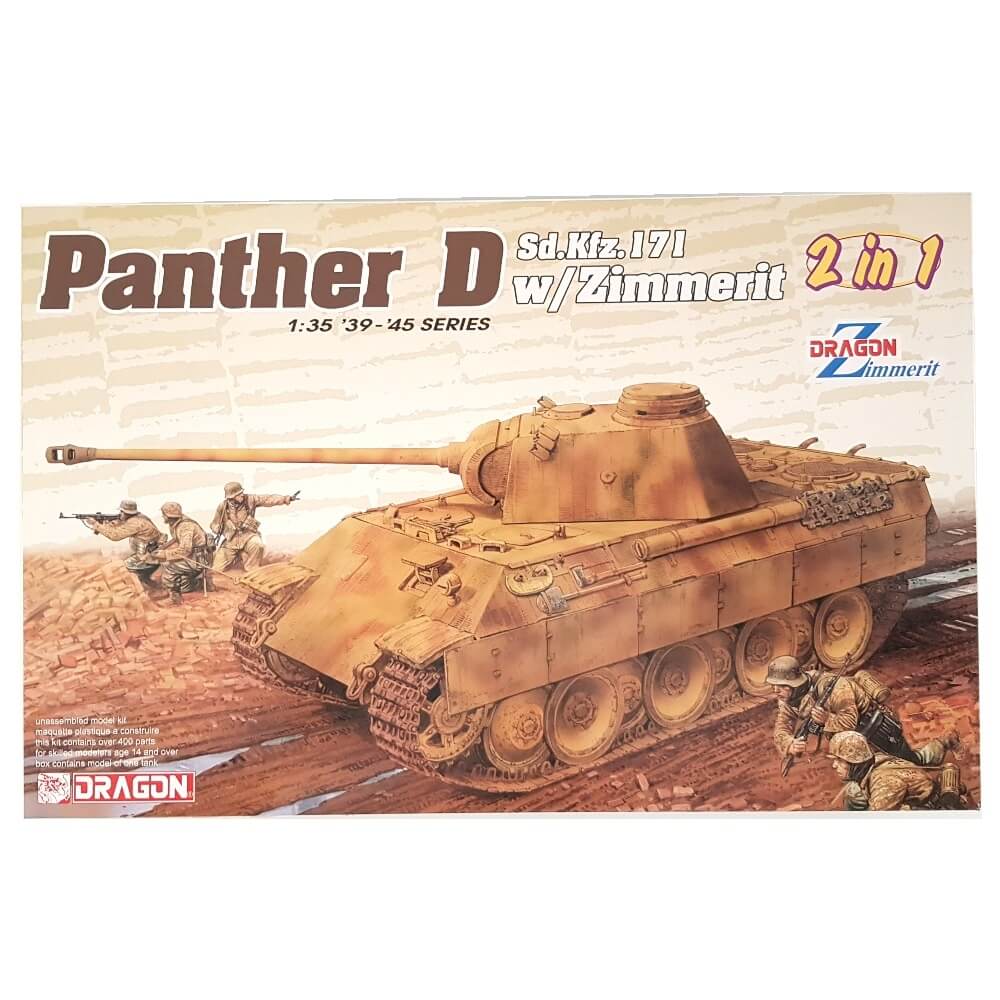 1:35 German Sd.Kfz. 171 PANTHER Ausf. D with/without Zimmerit - DRAGON