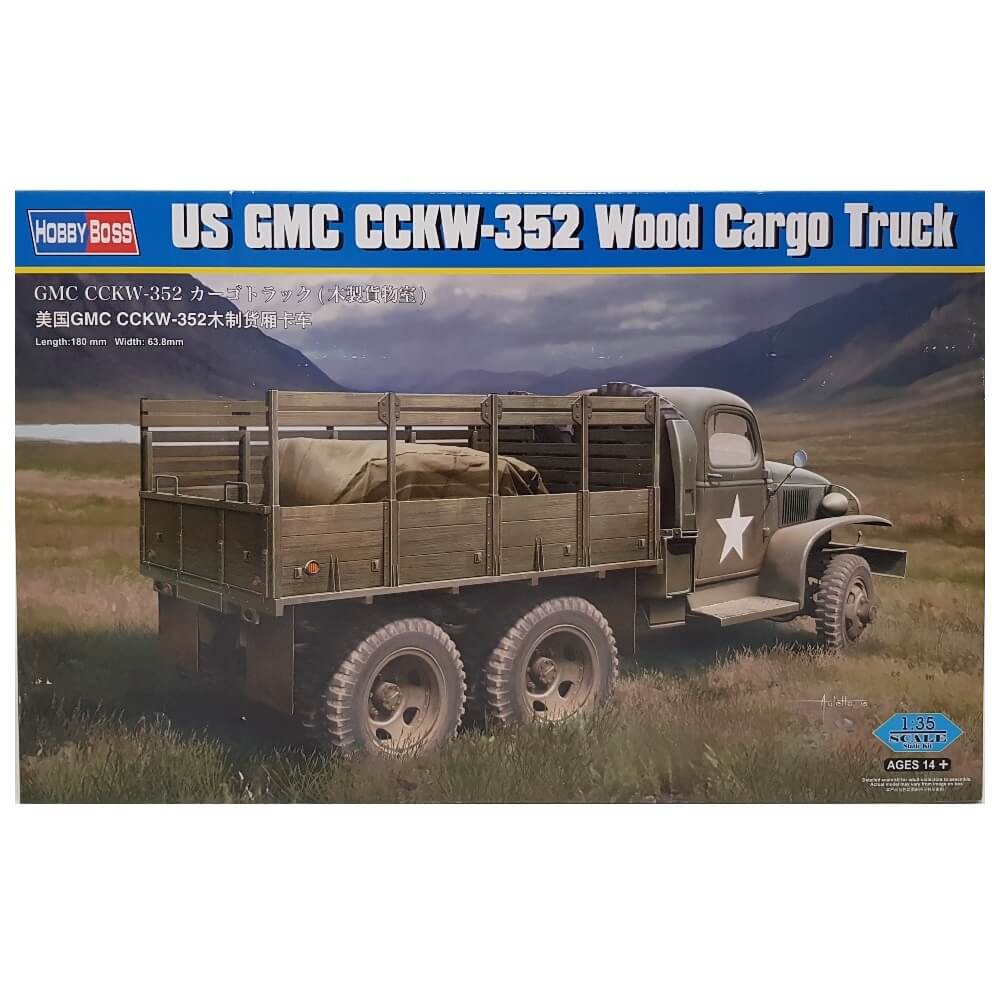 1:35 US GMC CCKW-352 Wood Cargo Truck - HOBBY BOSS