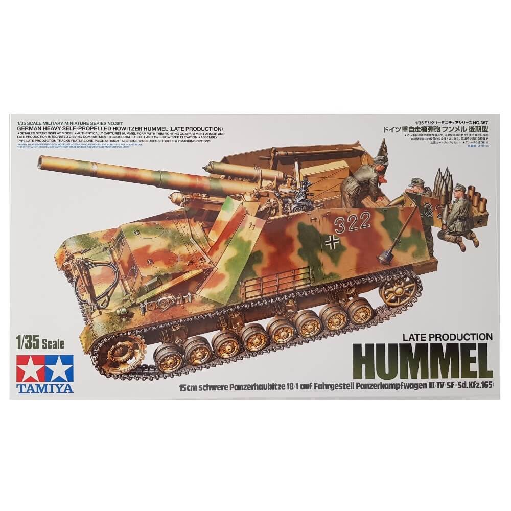 1:35 German Sd.Kfz. 165 Heavy Self-Propelled Howitzer HUMMEL Late Production - TAMIYA