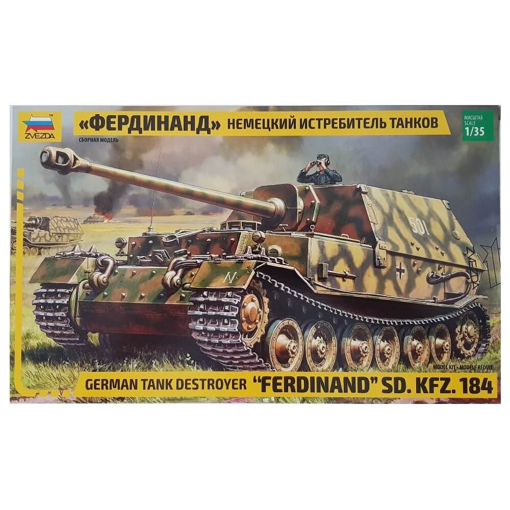 1:35 German Tank Destroyer FERDINAND Sd.Kfz. 184 - ZVEZDA