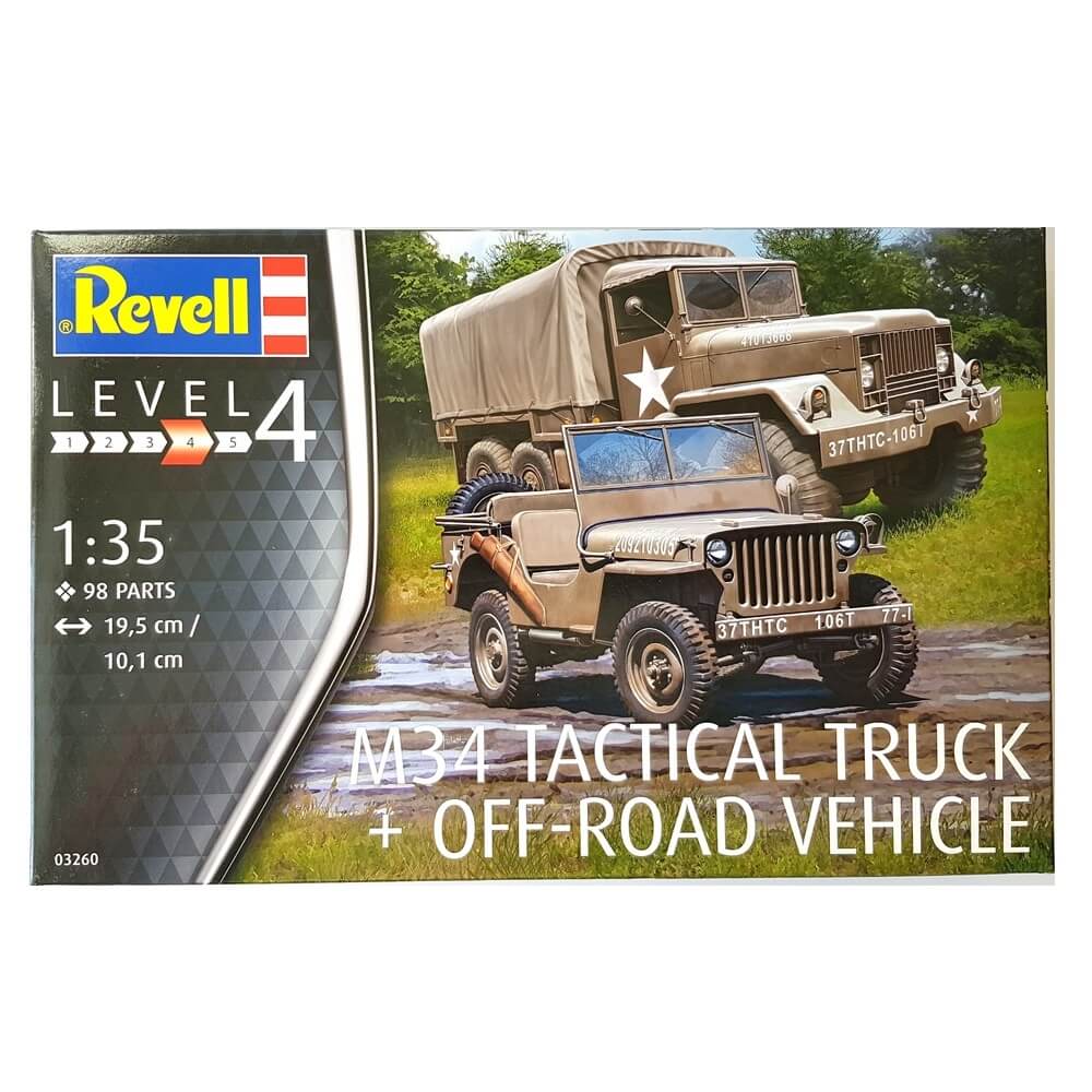 1:35 US Army M34 TACTICAL Truck and OFF-ROAD Vehicle - REVELL