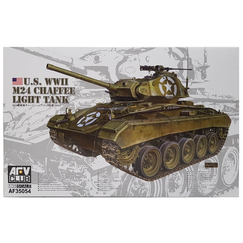 1:35 US Army WWII M24 Chaffee Light Tank - AFV CLUB