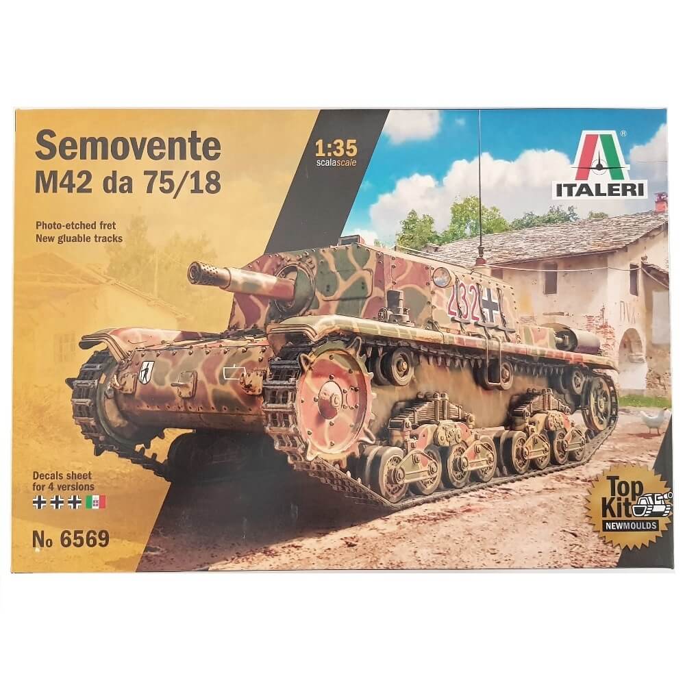 1:35 Italian SEMOVENTE M42 da 75/18 Howitzer - ITALERI