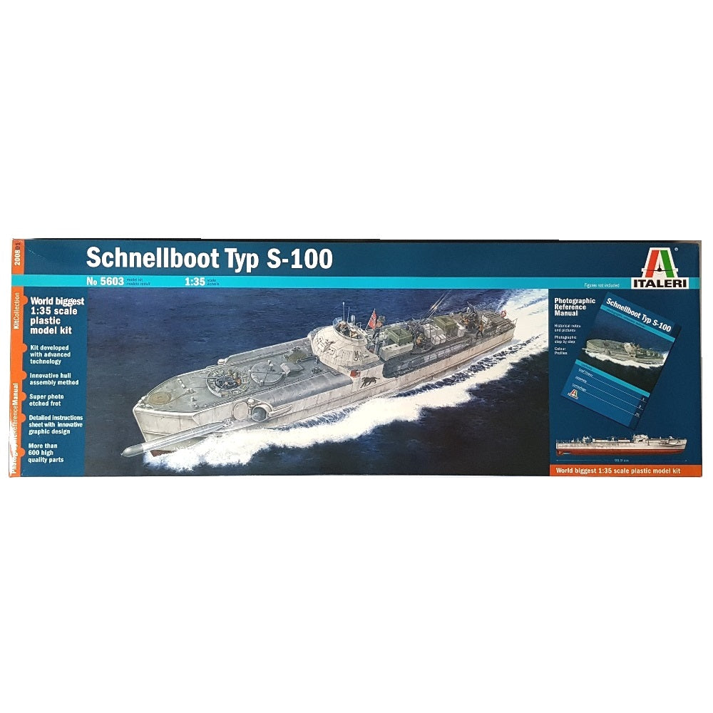 1:35 German Navy SCHNELLBOOT S-100 Torpedo Boat - ITALERI