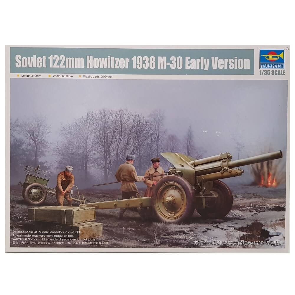 1:35 Soviet 122mm Howitzer 1938 M-30 Early Version - TRUMPETER