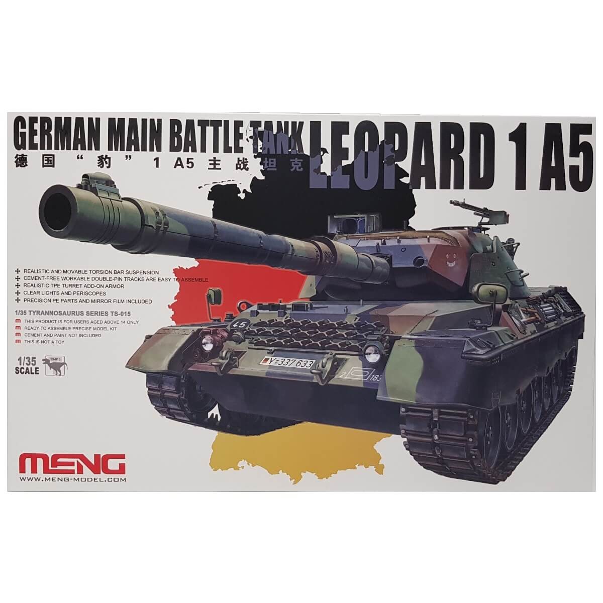 1:35 German Main Battle Tank Leopard 1 A5 - MENG