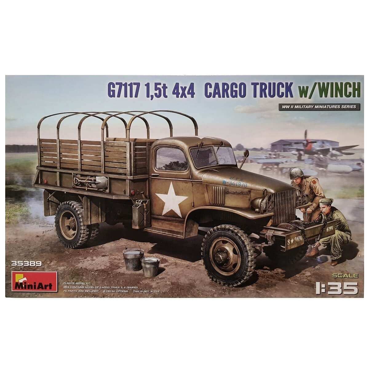 1:35 G7117 1.5T 4x4 Cargo Truck with Winch - MINIART