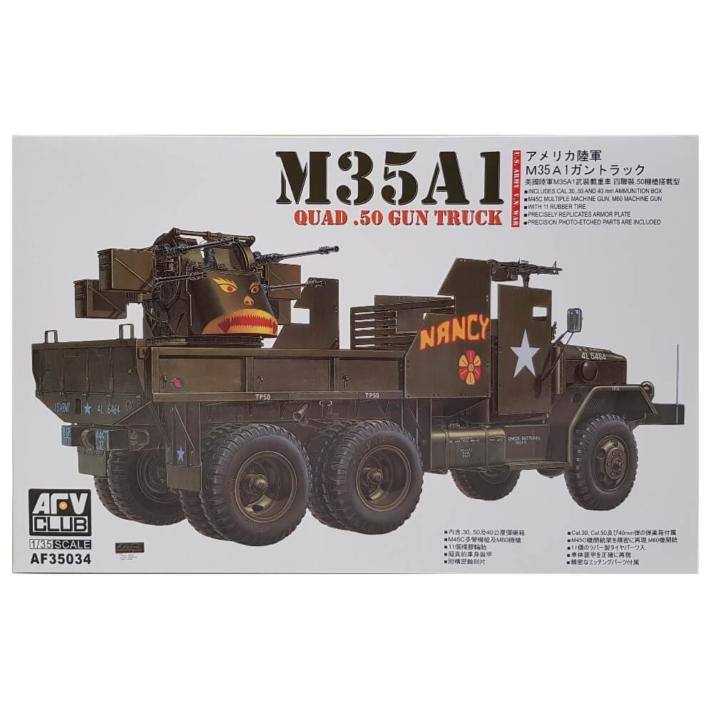 1:35 US Army M35A1 Quad .50 Gun Truck - Vietnam War - AFV CLUB
