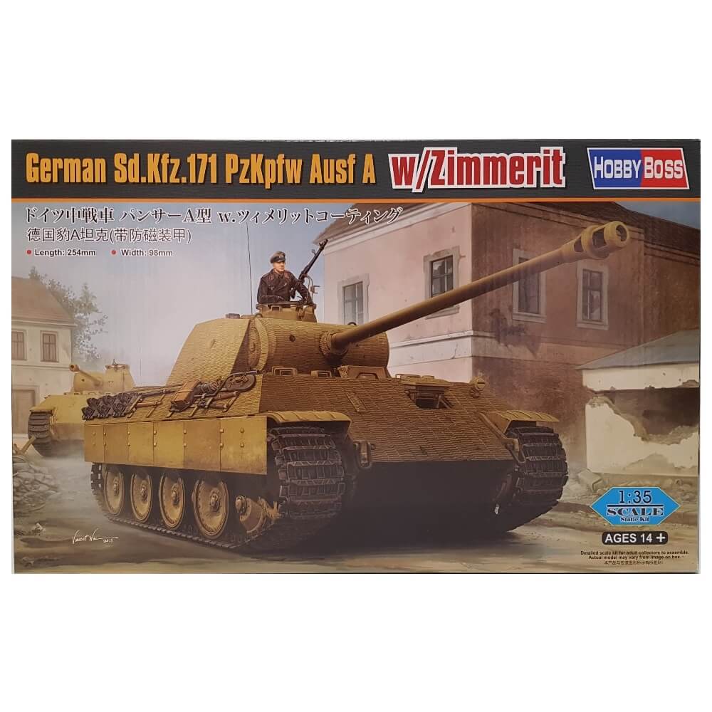 1:35 German Sd.Kfz. 171 PzKpfw Ausf A with Zimmerit - HOBBY BOSS