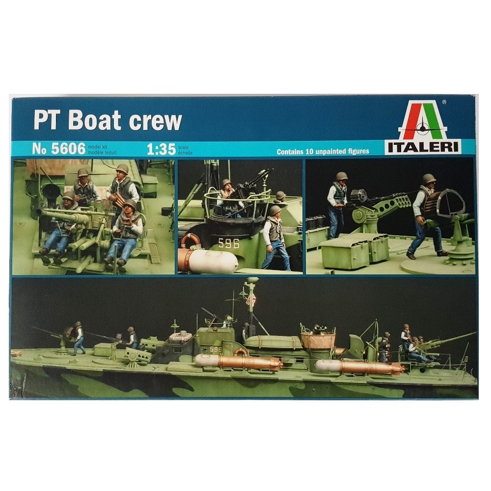 1:35 US Navy Patrol Torpedo PT Boat Crew - ITALERI