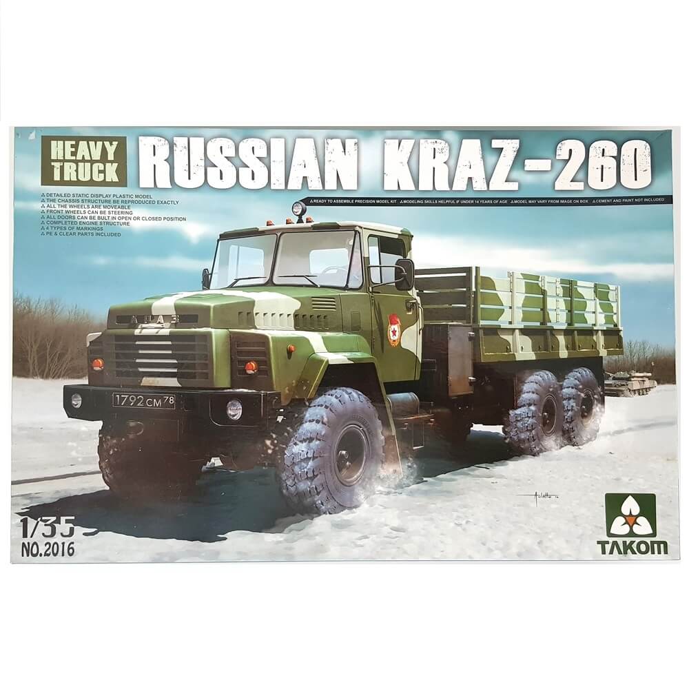 1:35 Russian KRAZ-260 Heavy Truck - TAKOM