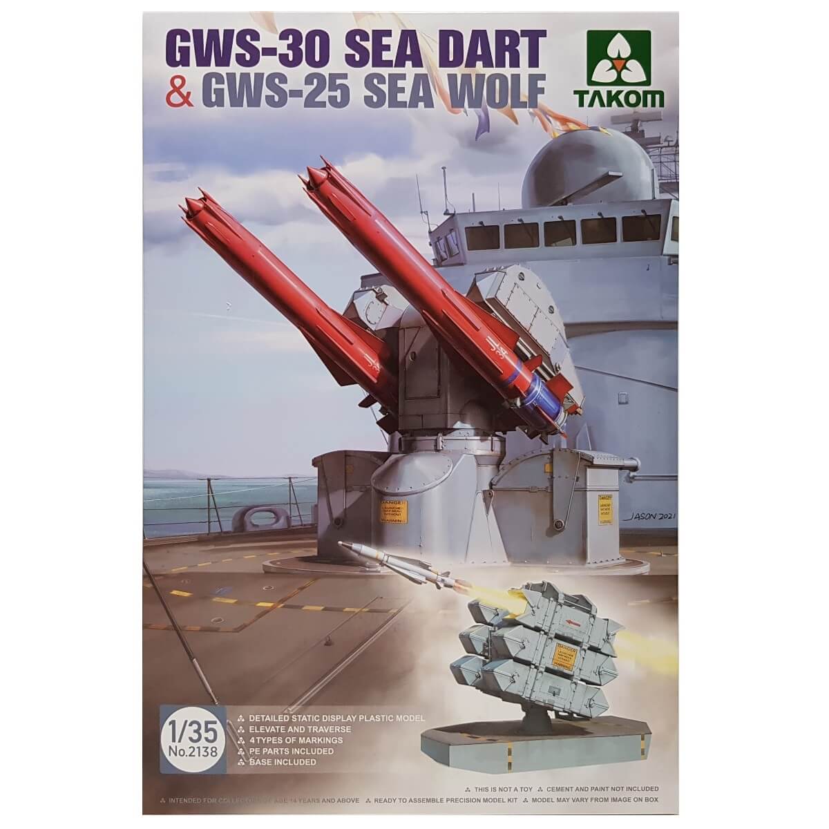 1:35 GWS-30 Sea Dart and GWS-25 Sea Wolf - TAKOM