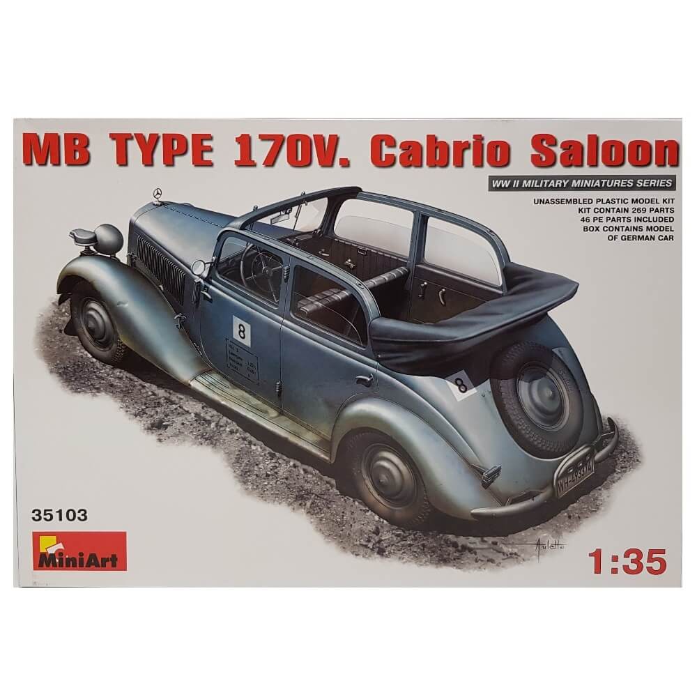 1:35 German MB Type 170V. Cabrio Saloon - MINIART