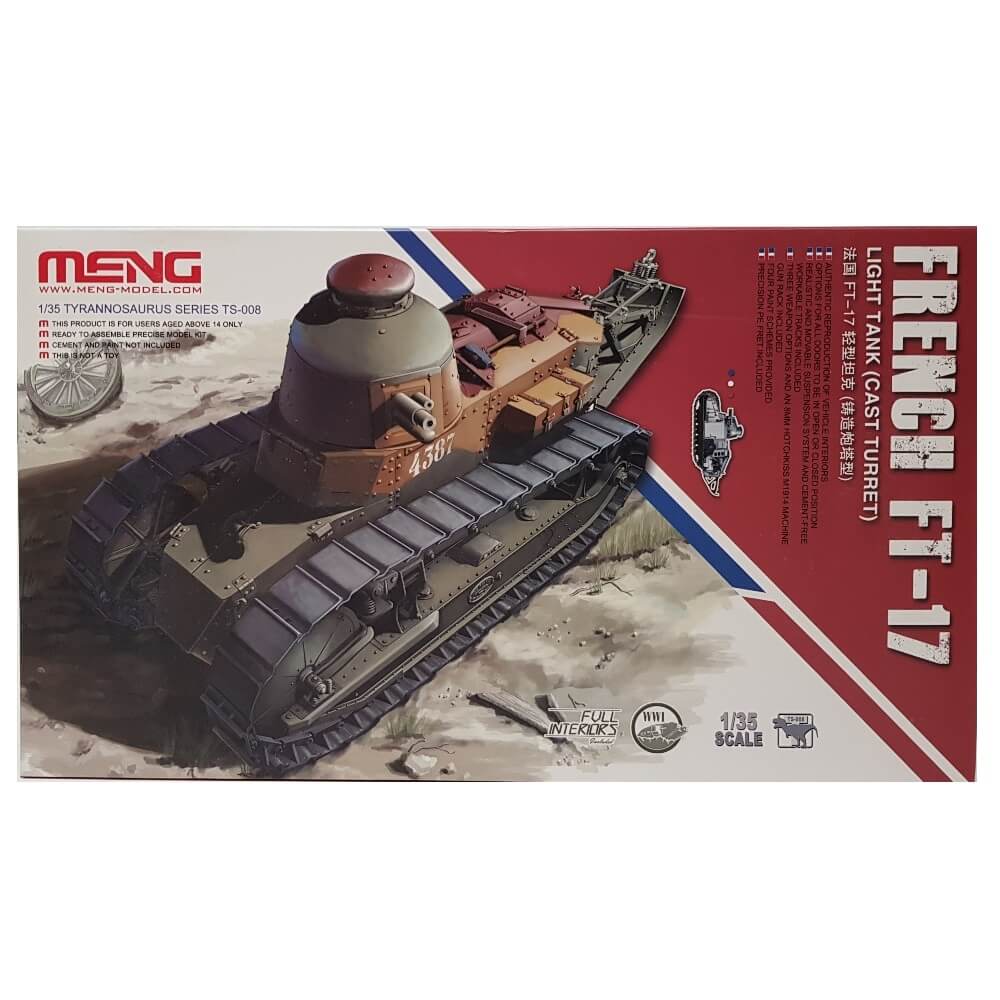 1:35 French FT-17 Light Tank with Cast Turret - MENG