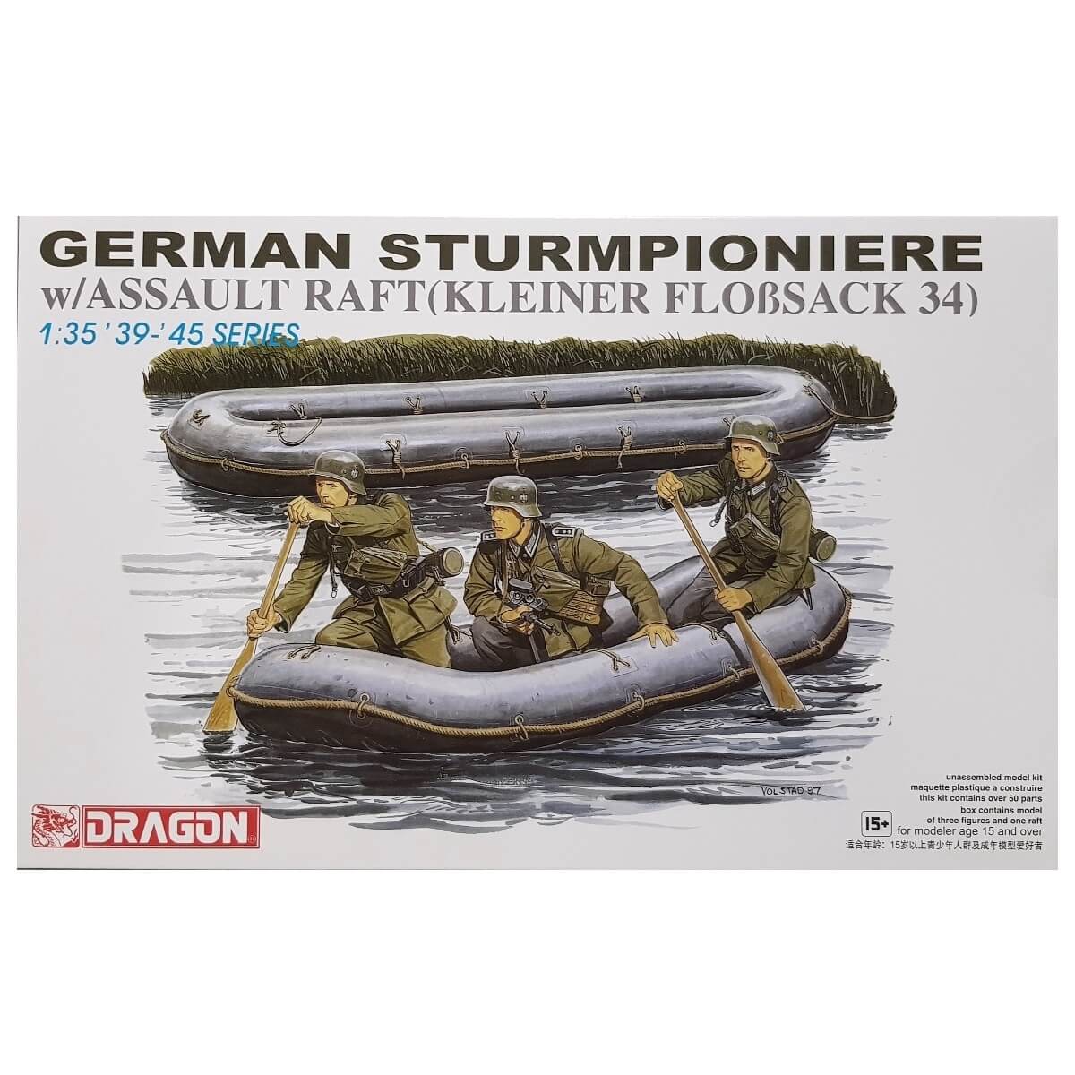 1:35 German Sturmpioniere with Assault Raft - Kleiner Floßsack 34 - DRAGON