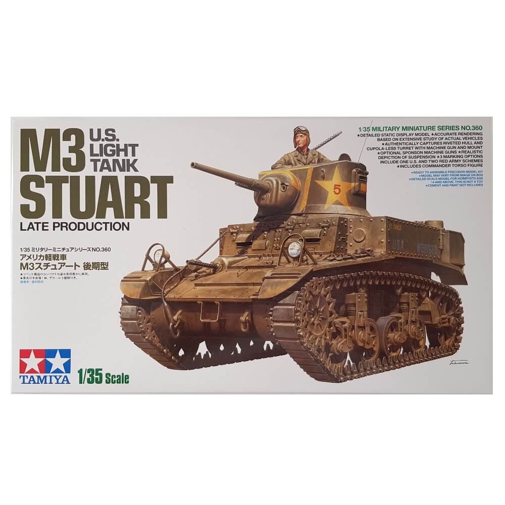 1:35 US Army Light Tank M3 Stuart Late Production - TAMIYA