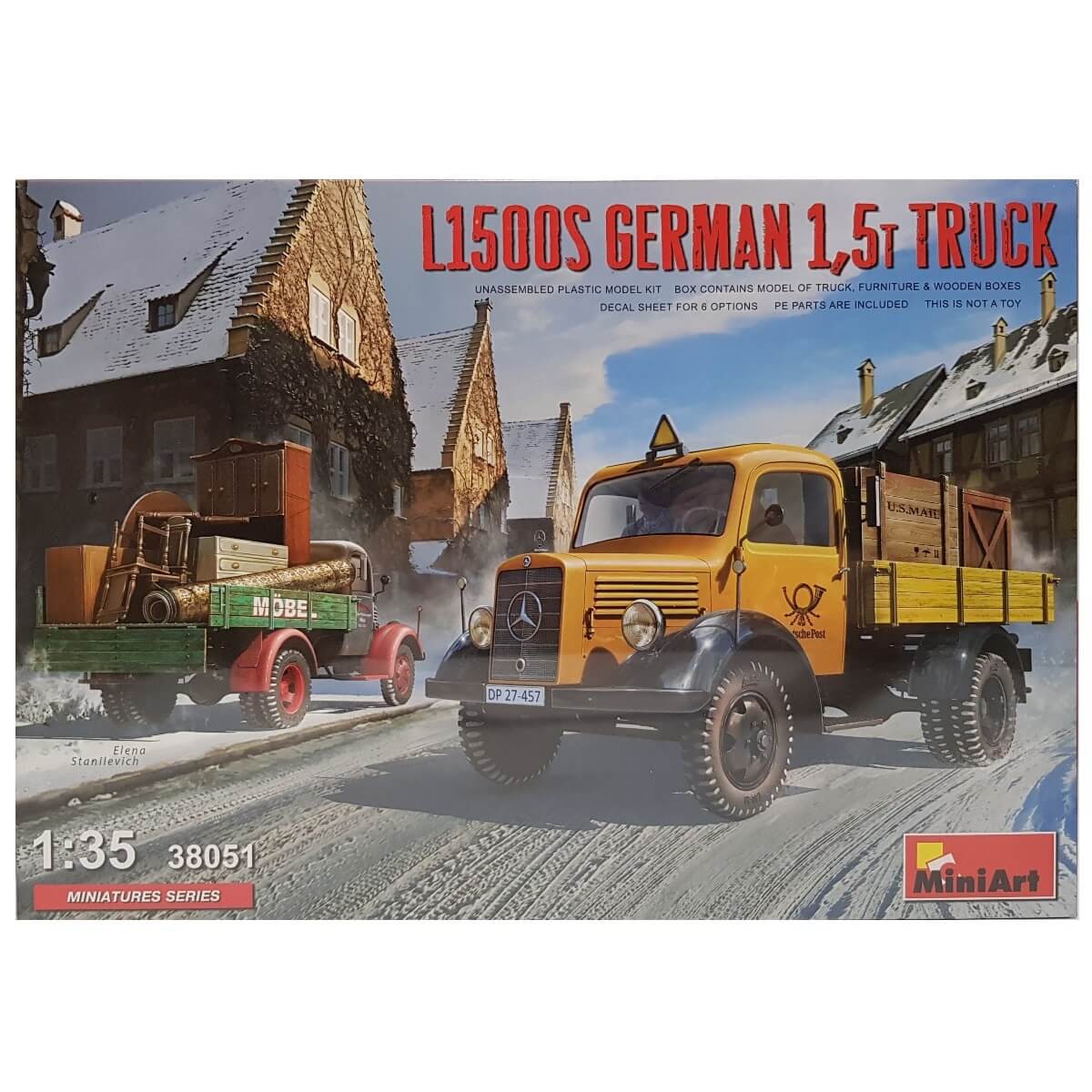 1:35 Mercedes-Benz L1500S German 1.5t Truck - MINIART